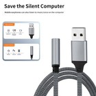 Usb To 3 5mm Mic headphone Jack Stereo Headset Audio Adapters Sound Cards Best