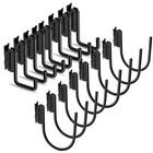 8pk Black E-track J Hooks - Heavy Duty Cargo Hangers For Van trailer Black