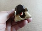 1960s Neckerchief Slide Bsa Boy Scouts Wood Carved Indian Chief Head Folk Art