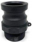  10 Pack  2  Poly Type F   Male Npt X Male Adapter Camlock Polypropylene