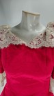 Watter   Watter Womens Blouse 6 Cotton Acetate Vintage Lace Trim Victorian Style