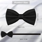 Mens Satin Silk Oversized Bow Tie Solid Color Formal Tuxedo Big Bowtie High Qual