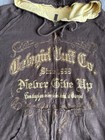 Vintage Cowgirl Tuff Co Reversible Zip Up Hoodie Brown Yellow Cross Western Y2k