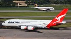 Qantas Airways Airbus A380-800 Tail  vh-oqe White Aluminum Plane Skin Bag Tag