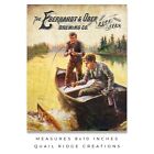 Vintage Muskie Fishing Lures Beer Advertising Art Print 8x10 Cabin Bar Pub Decor