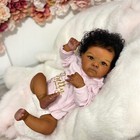 Adorable Black Girl 18  Reborn Baby Dolls Newborn Realistic Vinyl Body Toddler