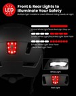 Bike Helmet With Usb Rechargeable Led Light Removable Goggle Matte Black Small