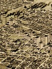 Bird s Eye View 1891 Fort Worth Texas Vintage Style City Map - 20x30
