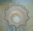 Antiq Holophane Extensive 106225 E-3 Glass Shade Ribbed 5  Globe Mercury Effect 