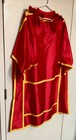 Vintage Religious Bishops Pontifical Dalmatic Vestment In Red Silk - Gold Trim