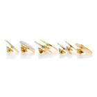 Omega 50th Anniversary Ltd Edition Speedmaster Set Of 8 Lapel Pins - Gold Toned