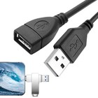 High-speed Usb To Usb Extension Cable Usb 2 0 Adapter Extender Cord Male female