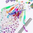 Tanmit Glitter Gel Pens  33 Colors Neon Glitter Pens Set Gel Art Markers With 40