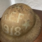 Wwi U s  M1917  doughboy  Helmet No Liner   Aef 1918 Paint