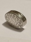 George Iii Curved Oval Silver Gilt Vinaigrette Birmingham 1808 Wardell   Kempson