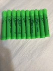 10 New Light Green Mr Sketch Mint Scented Markers Chisel Point Tip