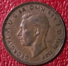 High Grade Xf au 1944 Great Britain English 1 2 Half Penny Cent-may110