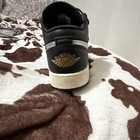 Jordan Air Jordan 1 Low Black White Gold Boys Sneaker Size 7y Fz3921-001