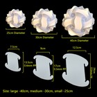 Bzwoyk 30 Pcs White Iq Puzzle Jigsaw Light Lamp Shade Ceiling Lampshade 25-40cm