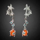 Fashion Turquoise 925 Silver Ear Hook Women Earrings Wedding Dangle Drop Jewelry