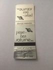 Vintage Matchbook Cover Matchcover Piano Bar Saturne Inc Montreal Canada