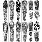 46 Sheets Full Arm Temporary Tattoo Waterproof For Men l22 8   xw7      Fake Tattoos