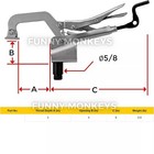 Workbench Surface Hold Down Clamp Plier For 5 8  Dog Hole Welding Fixture Table