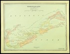 Vintage Map Of The Bermuda Islands Old Original Somers Isles Hamilton Antique