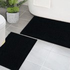 Ainahyva Chenille Bath Mat Rug 2 Piece Set  Super Absorbent  Non-slip Pvc