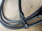 Black Rolled Leather Bridle  Detachable Flash  Brass Hardware