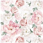  Ps040 Peel stick White Pink Fresh Peony Self-adhesive 17 7  X 118  Pink white
