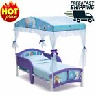 Children Disney Frozen Plastic Kids Toddler Canopy Bed Sturdy Home  Purple New