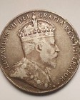 Canada 1904 Silver 50 Cent Canadian Coin King Edward Vii   925 Fine 