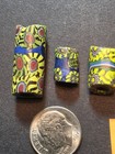      Rare      6 Vintage African Trade Beads Venetian Italian Millefiori Unique  