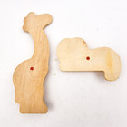 Circo Wooden Peg Puzzle 2009 Jungle Animals Giraffe Lion Replacement Pieces