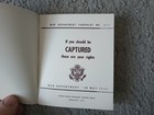 1944 Ww2 War Department Pow Pamphlet 21-7 If You Should Be Captured   rights