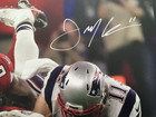 Julian Edelman Autographed 16x20  the Catch  Photo W  Inscription Jsa
