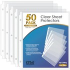  Sheet Protector For 3 Ring Binder  Plastic Sleeves For Paper 8 5 X 11 Inch  