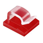 50x Self Adhesive Cable Clips Mounts Wire Conduit Tubing Nylon Sticky Pads 