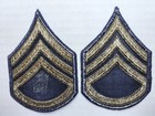 Korean War Era Us Army Staff Sergeant Stripes Chevron Twill Pair  14 