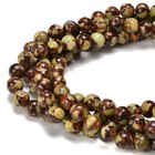 Bronzite Peridot Smooth Round Beads Size 6mm 8mm 10mm 15 5   Strand