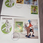 Disney  Grenada  1979  Disney Characters On Fdc Set Of 3