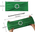 Chair Sashes Spandex Stretch Chair Bows With Buckle Slider For Wedding Party    