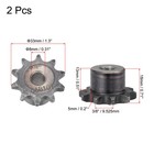 06b Chain Roller Sprocket 8mm Bore 3 8  Pitch 10 Tooth Type B Sprocket 2pcs