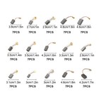 105x 15 Sizes Electric Motor Carbon Brushes Replacement W  Copper Wire For Drill