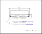 12 String Chrome Tune o matic Bridge With Individual Saddles   Ezpz Parts