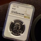 1953 Silver Proof Franklin Half Dollar 50c Certified Pf67 Ngc