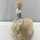 Antique German Porcelain Pin Cushion Half-doll With Georgian Hairstyle