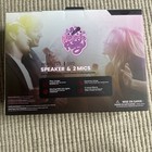 Portable Bluetooth Karaoke Speaker With 2 Wireless Microphones   Led Lights 