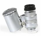 60x Magnifying Loupe Jewelry Jewelers Pocket Magnifier Loop Eye Glass Led Light 